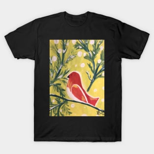 Winter cardinal visitor T-Shirt